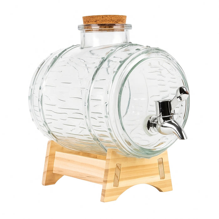 GLASS ALCOHOL DISPENSER 2 L LEROY