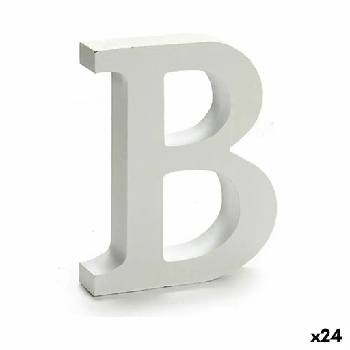 Letter Pincello B White 2 x 16 x 14,5 cm (24 Units) - Декорация и Осветление<<<Дом Градина<<<BigBuy&&&Други артикули за
