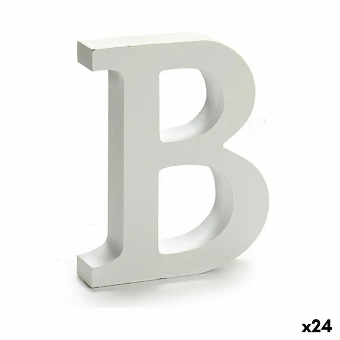 Letter Pincello B White 2 x 16 x 14,5 cm (24 Units) - Декорация и Осветление<<<Дом Градина<<<BigBuy&&&Други артикули за