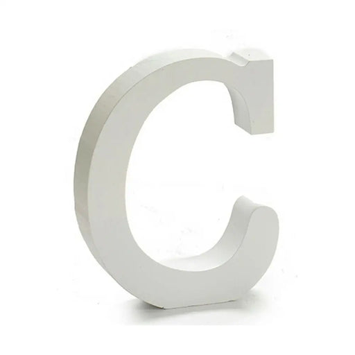 Letter Pincello C White Wood 2 x 11 cm 2 x 16 x 14,5 cm (24 Units) - Декорация и Осветление<<<Дом