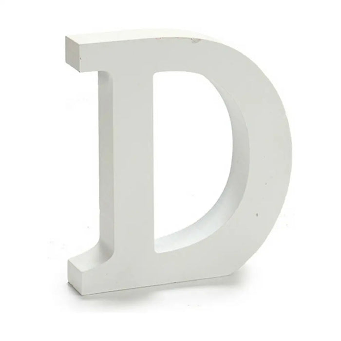 Letter Pincello D White 2 x 16 x 14,5 cm (24 Units) - Декорация и Осветление<<<Дом Градина<<<BigBuy&&&Други артикули за