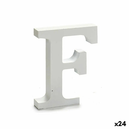 Letter Pincello F White 2 x 16 x 14,5 cm (24 Units) - Декорация и Осветление<<<Дом Градина<<<BigBuy&&&Други артикули за