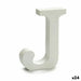 Letter Pincello J White Wood 2 x 11 cm 2 x 16 x 14,5 cm (24 Units) - Декорация и Осветление<<<Дом