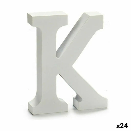 Letter Pincello K White 2 x 16 x 14,5 cm (24 Units) - Декорация и Осветление<<<Дом Градина<<<BigBuy&&&Други артикули за