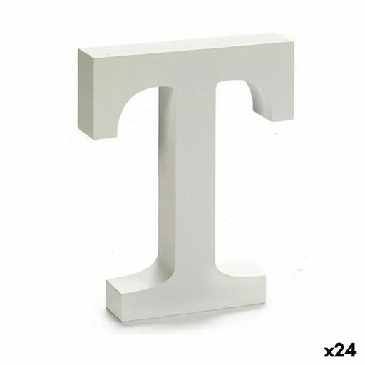 Letter Pincello T White 2 x 16 x 14,5 cm (24 Units) - Декорация и Осветление<<<Дом Градина<<<BigBuy&&&Други артикули за