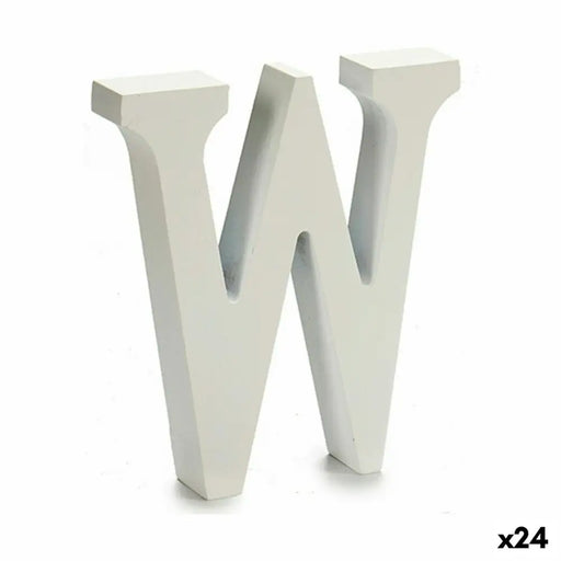 Letter Pincello W White 2 x 16 x 14,5 cm (24 Units) - Декорация и Осветление<<<Дом Градина<<<BigBuy&&&Други артикули за