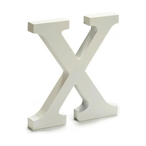 Letter Pincello X White 1,8 x 21 x 17 cm (12 Units) - Декорация и Осветление<<<Дом Градина<<<BigBuy&&&Други артикули за