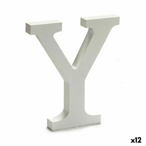 Letter Pincello Y White 1,8 x 21 x 17 cm (12 Units) - Декорация и Осветление<<<Дом Градина<<<BigBuy&&&Други артикули за
