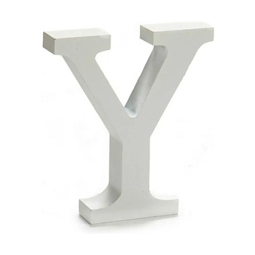 Letter Pincello Y White 2 x 16 x 14,5 cm (24 Units) - Декорация и Осветление<<<Дом Градина<<<BigBuy&&&Други артикули за