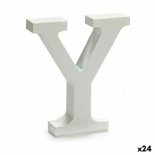 Letter Pincello Y White 2 x 16 x 14,5 cm (24 Units) - Декорация и Осветление<<<Дом Градина<<<BigBuy&&&Други артикули за