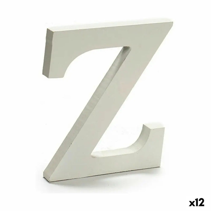Letter Pincello Z White 1,8 x 21 x 17 cm (12 Units) - Декорация и Осветление<<<Дом Градина<<<BigBuy&&&Други артикули за