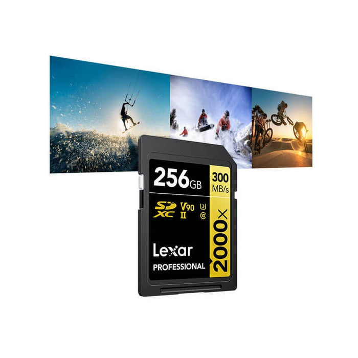 MEMORY CARD SDXC 256GB 300/260MB/s UHS-II,C10,V90,U3 LEXAR