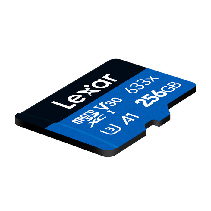Lexar High-Performance 633x microSDXC 256GB memory card + SD adapter