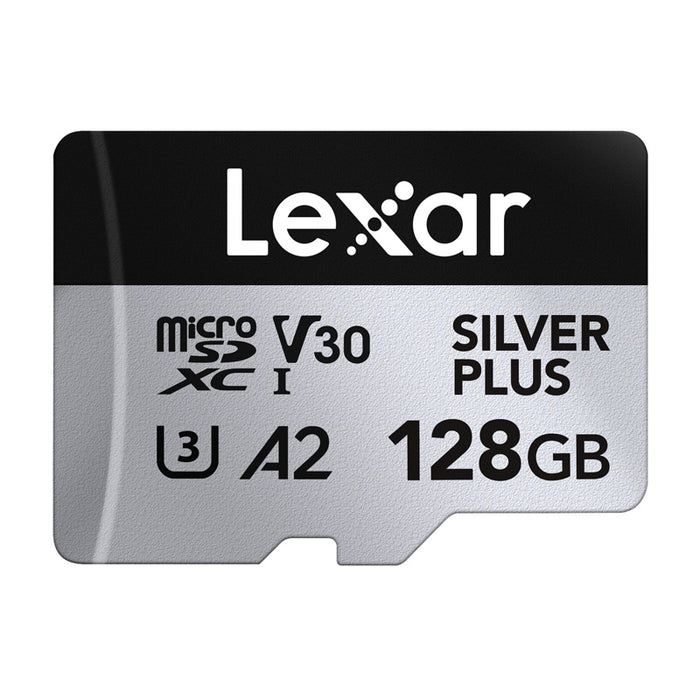 Karta pamięci Lexar High-Performance Silver Plus microSDXC 128GB + adapter