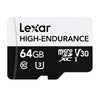 Lexar High-Endurance microSDHC/microSDXC 64GB memory card