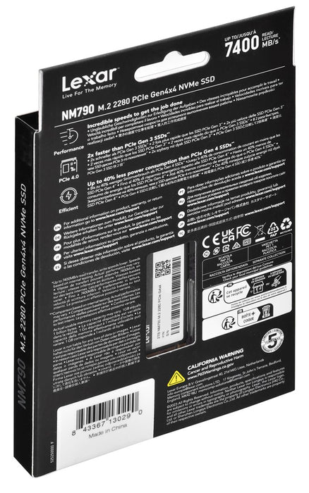 Hard Drive Lexar LNM790X002T-RNNNG 2 TB SSD