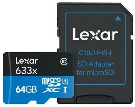 microSD card LEXAR 3.0 64GB