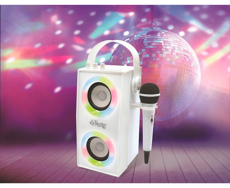 Portable Bluetooth Speaker with Microphone iParty Lexibook BTP180Z White Bluetooth