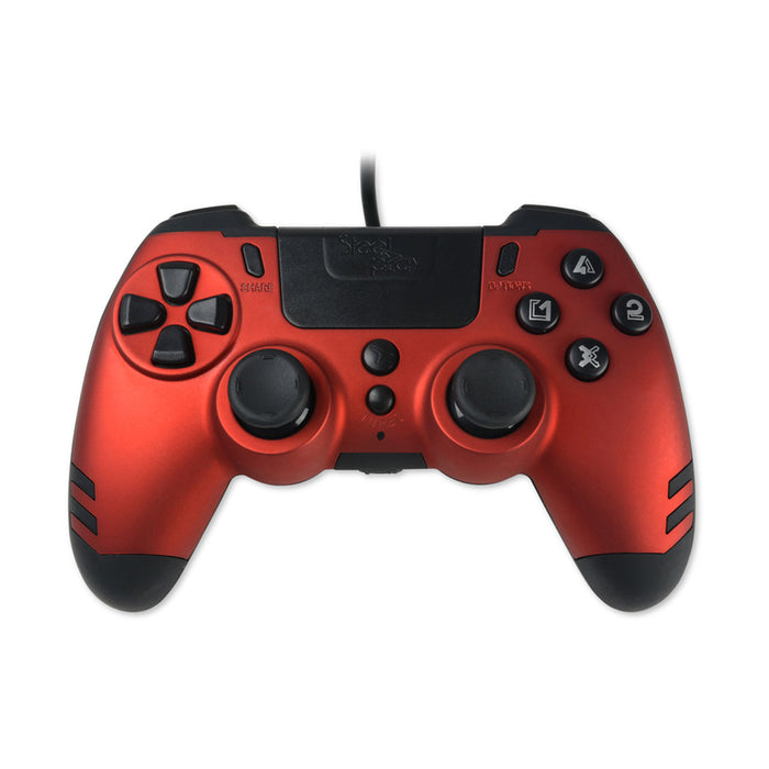 SteelPlay Metaltech Wired Joystick - Ruby Red Slim (PS4)