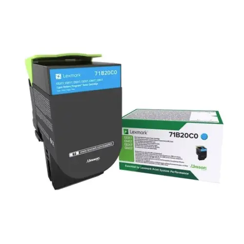 Lexmark 71B20C0 CS/CX317 417 517 Cyan Return Programme 2.3K Toner Cartridge - Консумативи<<<LEXMARK