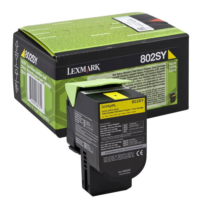 LEXMARK 802SY toner cartridge yellow standard capacity 2.000 pages 1-pack return program - Тонери<<<Консумативи