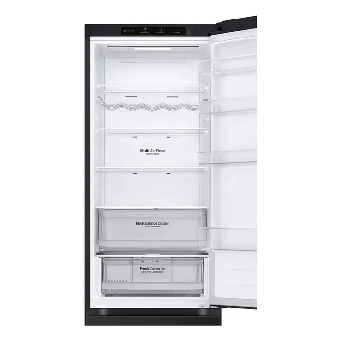 LG GBV3200DEP fridge-freezer Freestanding 387 L D Black - Freestanding refrigerator-freezers