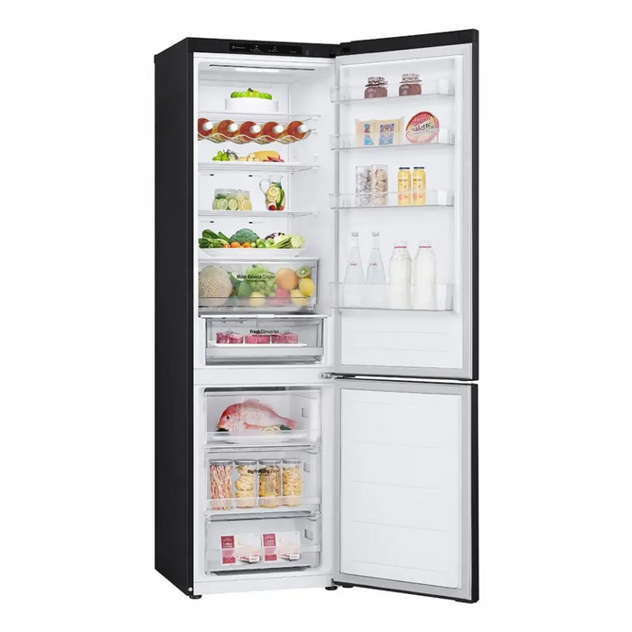 LG GBV3200DEP fridge-freezer Freestanding 387 L D Black - Freestanding refrigerator-freezers