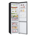 LG GBV3200DEP fridge-freezer Freestanding 387 L D Black - Freestanding refrigerator-freezers