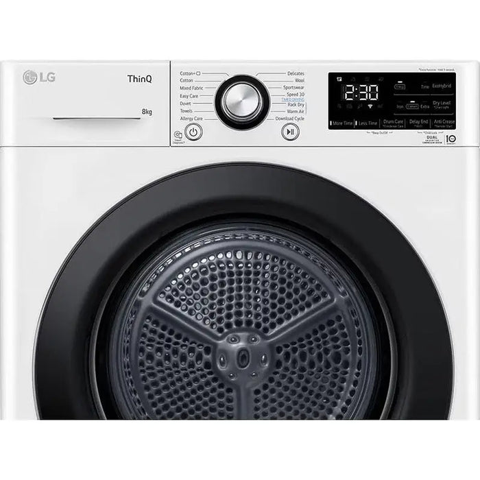 LG RH80V3AVBN*** dryer 8 kg D White - Сушилни<<<Домакински електроуреди<<<ZoraSite&&&Сушилни<<<Домакински