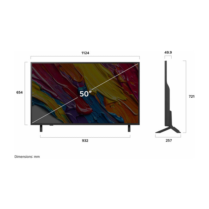 TV LG 50QNED84A3C 4K Ultra HD QNED SMART TV, WEBOS, 50.0 ", 126.0 cm