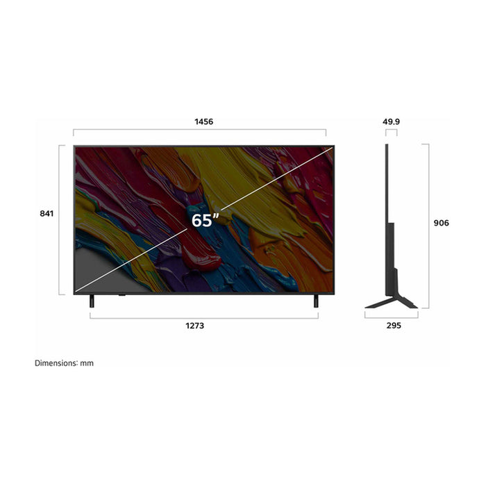 TV LG 65QNED84A3C, 65"(164 cm), 4K Ultra HD, AI QNED84, Smart TV, 2025