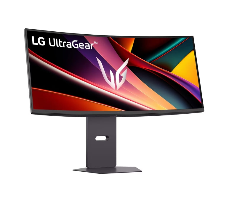 LG 34G600A-B, 34", UltraGear 21:9 Curved, VA, 1ms MBR, 5ms, WQHD (3440x1440), 160Hz, HDR 10, 4000:1, 300cd/m2, sRGB 99%, Free-sync, NVIDIA G-SYNC Compatible, VRR, HDMI, DP, Speakers 5Wx2, LG Switch, Height, Swivel, Tilt, Black
