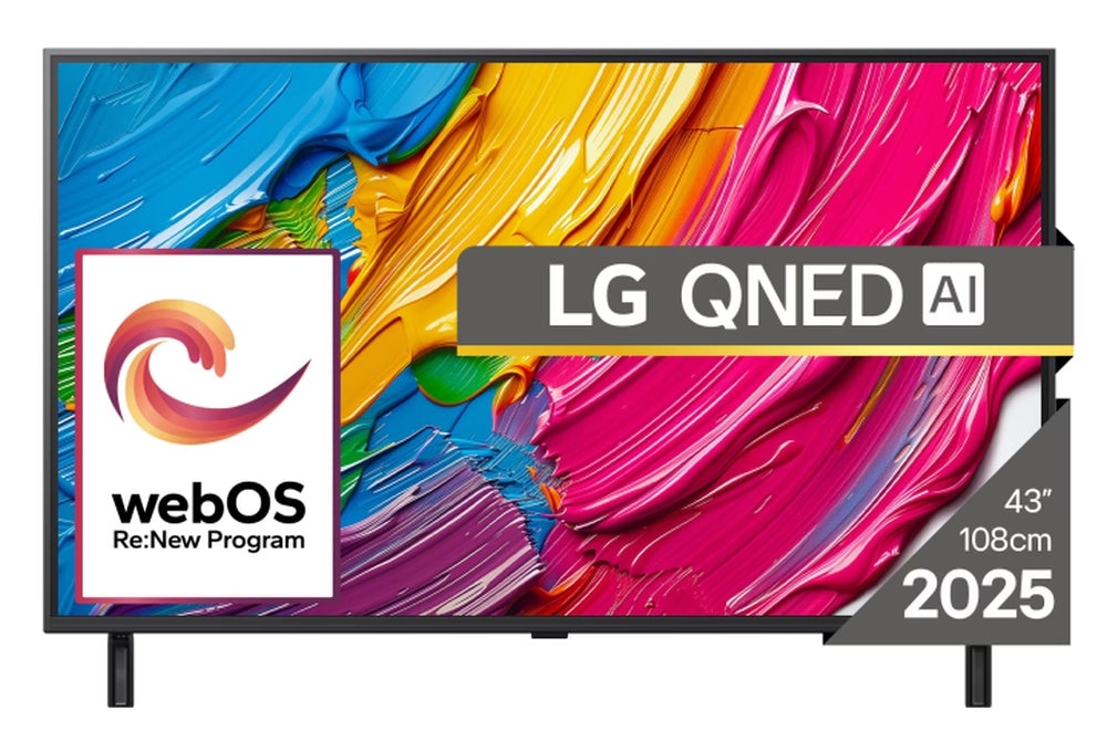 TV LG 43QNED80A3A, 43", 4K Ultra HD AI QNED80, Smart TV, WEBOS (2025)
