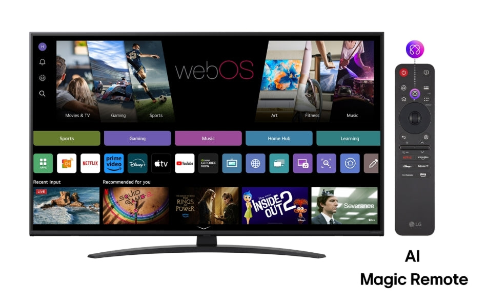 LG 50NANO81A3A, 50" 4K HDR Smart Nano Cell TV, 3840x2160, DVB-T2/C/S2, AI Alpha 7, HDR 10 PRO, webOS 25, ThinQ AI, VRR, ALLM, HGiG, WiFi, Clear Voice, AI Upscaling, Bluetooth, Hdmi e-ARC , CI, LAN, AirPlay2, Chromecast, 2 Pole stand, Black