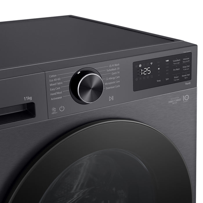 Washing machine LG F4X5011TBB 11.0 kg, 1400 rpm