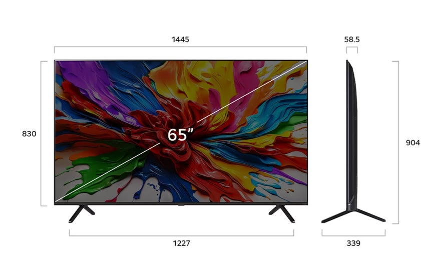 TV LG 65QNED92A6A, 65"(164 cm), 4K Ultra QNED evo AI QNED92, Smart TV, WEBOS (2025)