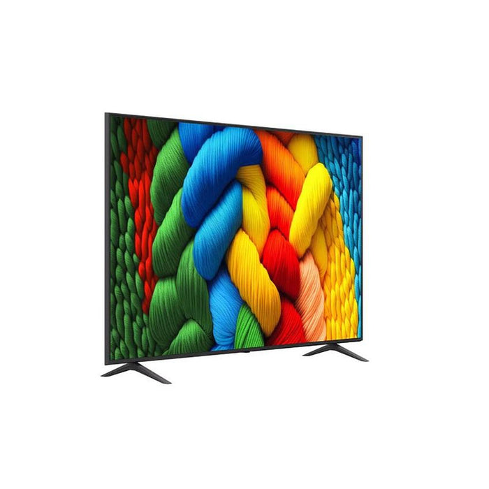 LG 75NANO80A3B, 75" 4K HDR Smart Nano Cell TV, 3840x2160, DVB-T2/C/S2, AI Alpha 7, HDR 10 PRO, webOS 25, ThinQ AI, VRR, ALLM, HGiG, WiFi, Clear Voice, AI Upscaling, Bluetooth, Hdmi e-ARC , CI, LAN, AirPlay2, Chromecast, 2 Pole stand, Black