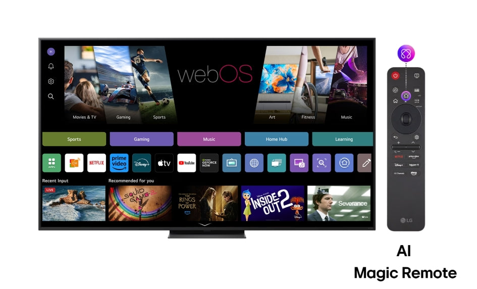 LG 75QNED86A3A, 75" 4K QNED HDR Smart TV, 3840x2160, 120Hz Native (VRR 144Hz), DVB-T2/C/S2, Alpha 8 AI Processor, HDR 10 PRO, webOS 25 ThinQ, 4K Upscaling, WiFi 5, Dolby Vision, Bluetooth 5.1, AirPlay 2, LAN, CI, HDMI, SPDIF, Stand