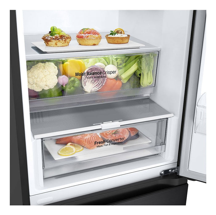 LG GBV3200DEP fridge-freezer Freestanding 387 L D Black