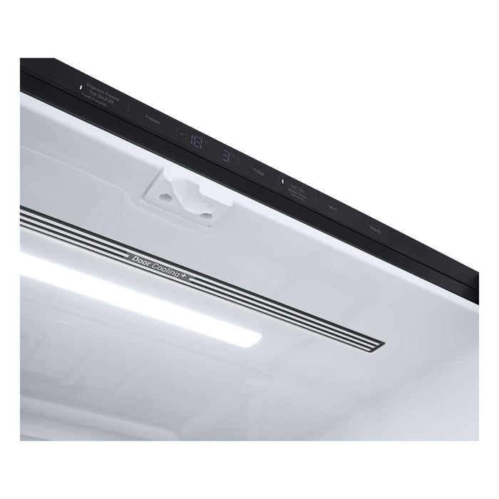 LG InstaView GMG960EVJE side-by-side refrigerator Freestanding 638 L Black