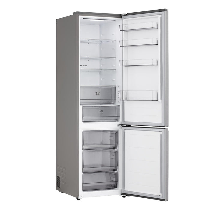 Refrigerator with freezer LG GBBSJ20EPY, 375 l, E, No Frost, Stainless steel