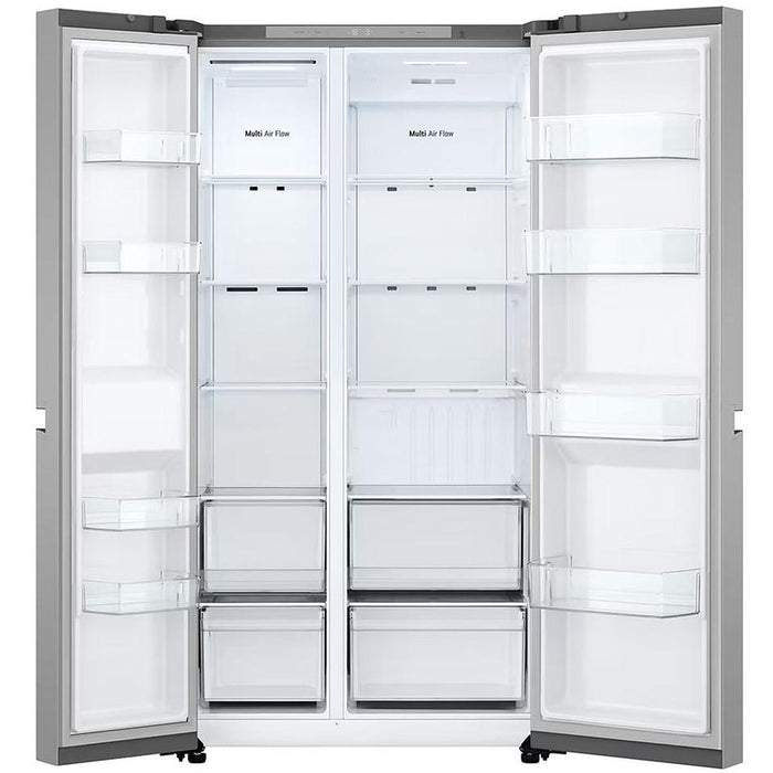 Side-by-Side Refrigerator LG GSBC40PYPE, 664 l, E, No Frost, Stainless Steel