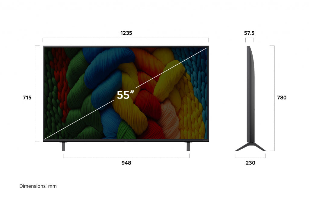 TV LG LED 55NANO80A3B