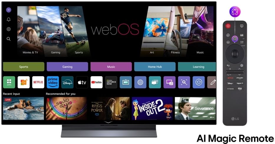 LG OLED TV OLED48C51LA, 122 cm, 4K, AI, Smart, Black EU
