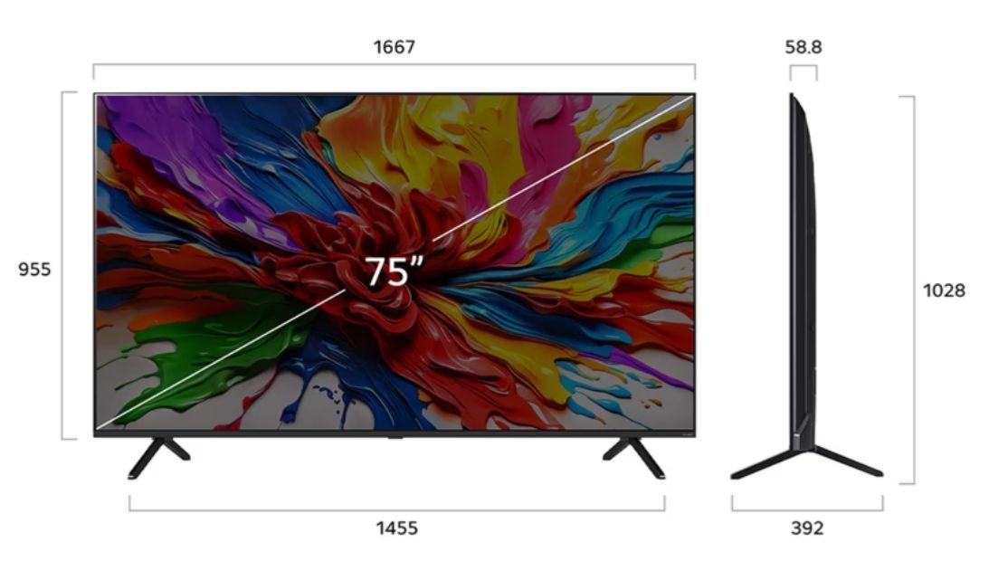 Smart TV LG - 75QNED92A6A, 75'', QNED MiniLED, 4K, black