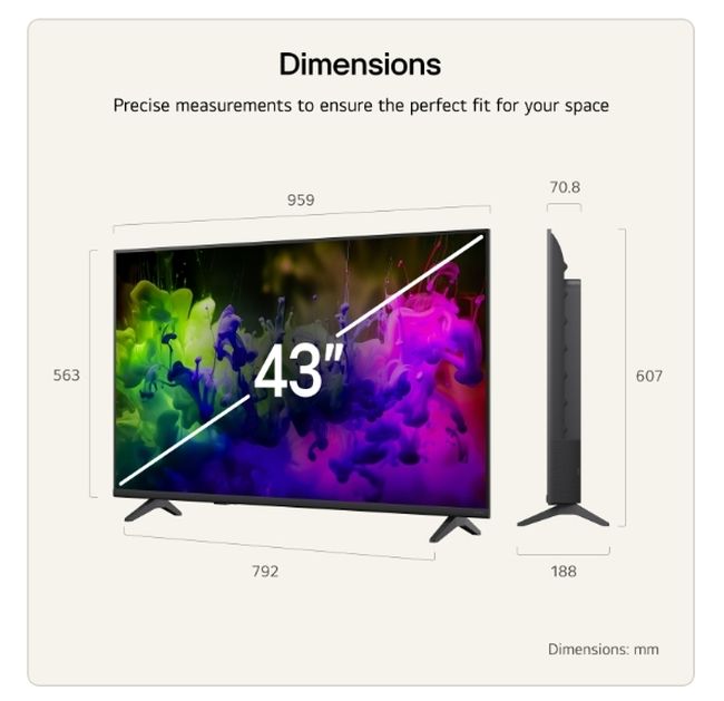 TV LG LED 43QNED7EB3C
