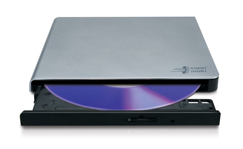 External USB DVD Writer LG GP57ES40, USB 2.0, Silver Grey