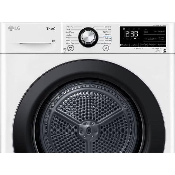 LG RH80V3AVBN*** dryer, 8 kg, D, White