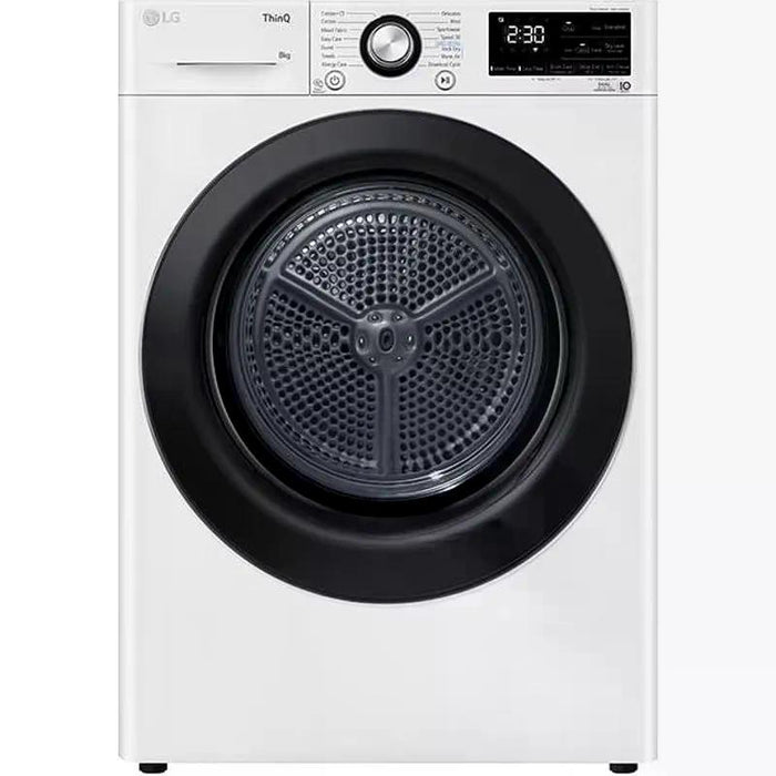 LG RH80V3AVBN*** dryer, 8 kg, D, White