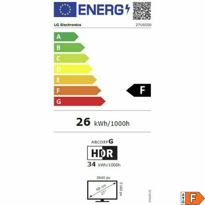 Gaming Monitor LG 27US500-W 4K Ultra HD 27"